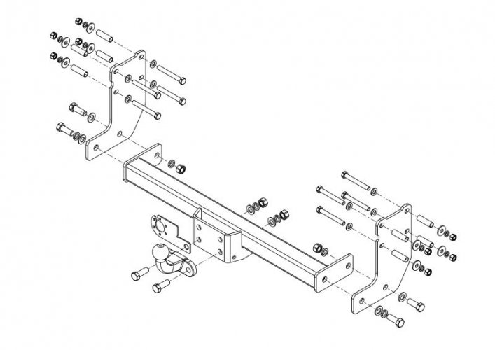Фаркоп FORD TRANSIT ШАССИ (2015-) (AvtoS FD 35)