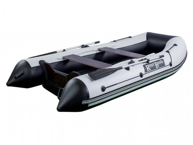 Лодка RiverBoats 350 НДНД серо-белый