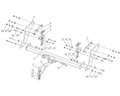 Фаркоп Mitsubishi L200 2006-2015 Бизон FA 0648-E