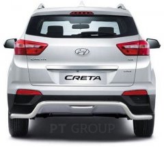 Защита заднего бампера &amp;quot;Волна&amp;quot; 51 мм (НПС - нерж.) Hyundai CRETA с 2016 PT Group