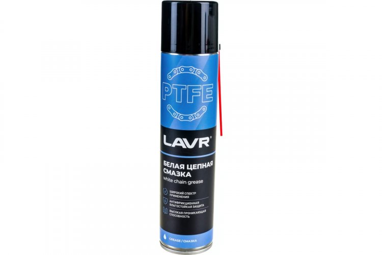 Смазка цепная белая Lavr Ln1741 400мл PTFE