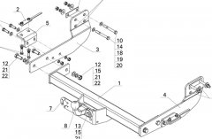 Фаркоп Ford Transit 2014- (AvtoS FD 32)