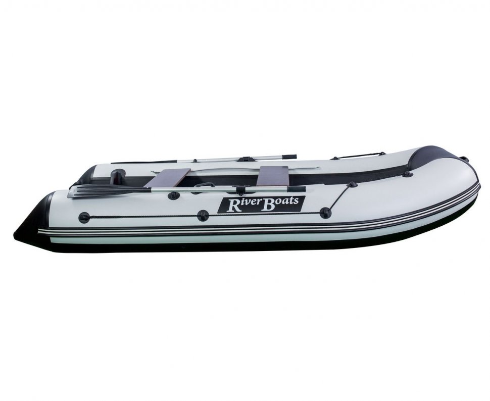 Лодка RiverBoats 330 черно-серая