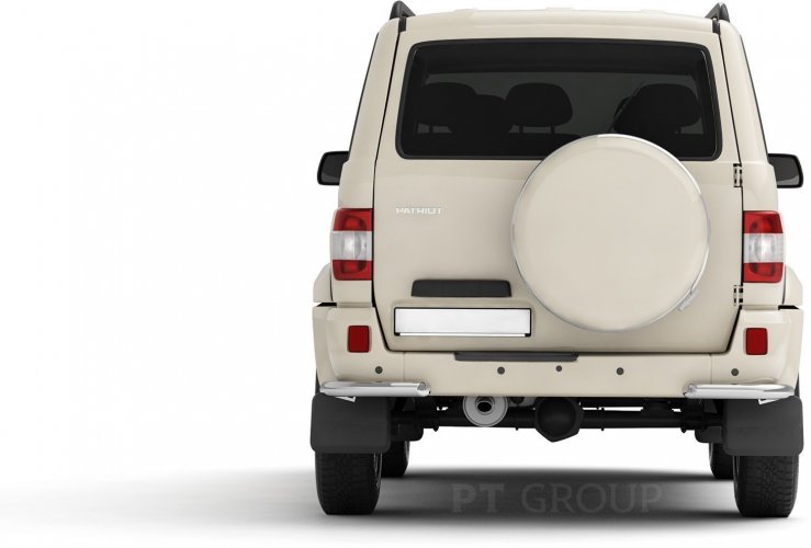 Защита заднего бампера угловая 63мм (НПС) UAZ Patriot 2008-2013 PT Group