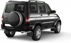 Защита заднего бампера угловая 63мм (НПС) UAZ Patriot 2008-2013 PT Group