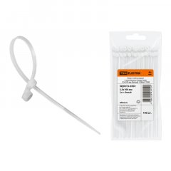 Хомут нейлоновый белый 2,5х100 мм (100 шт.)