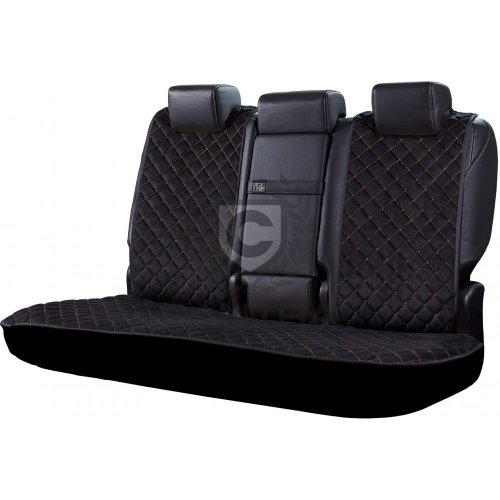 Накидки из алькантары, черные в золотую строчку CANTRA Back