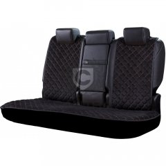 Накидки из алькантары, черные в золотую строчку CANTRA Back