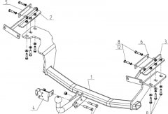 Фаркоп Nissan X-Trail T31 07-14 AvtoS NS 29