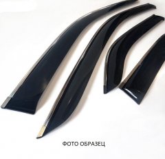 Ветровики боковых стекол Nissan Murano 2016- Хром