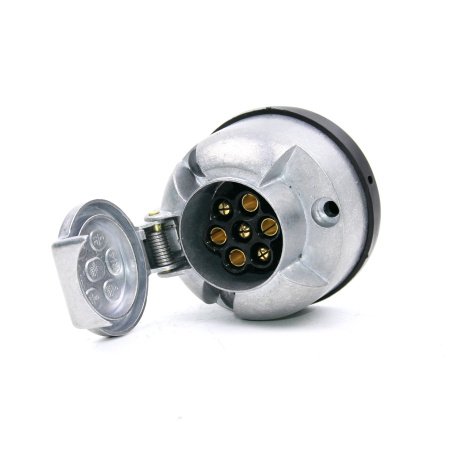 Розетка влагостойкая 7pin 12V TRAILERCOM (металл)