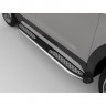Пороги алюминиевые (Zirkon silver) Toyota Highlander (Тойота Хайлендер) (2014-)