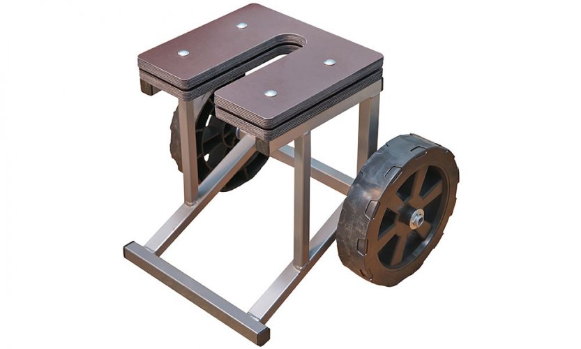 Тележка низкая с бескамерными колесами