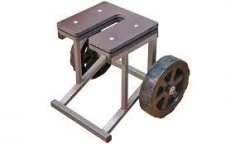 Тележка низкая с бескамерными колесами