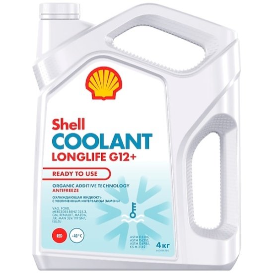 Антифриз Shell Coolant Longlife G12+ 4кг