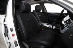 Накидка Alkantara Lux Автопилот, черный 2шт