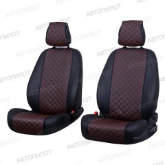 Накидки из экокожи Автопилот Шоколад №1 2шт