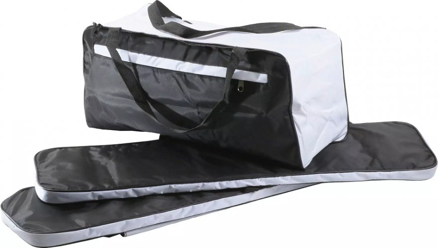 Комплект мягких накладок с сумкой 900*250 мм черно/белый