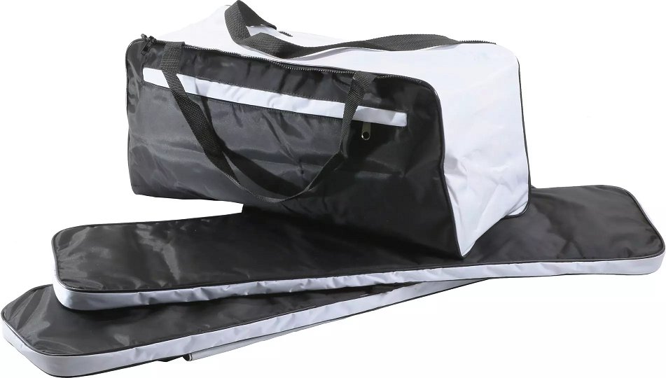 Комплект мягких накладок с сумкой 900*250 мм черно/белый