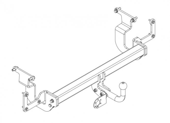 Фаркоп Citroen Jumpy/Spacet. 2016/Peugeot Exp./Travel.2016/Opel Zaf. 2019 /Vivar/AvtoS CN 02