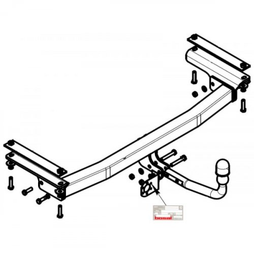 Фаркоп Volkswagen Teramont 2017- Oris 2157-A