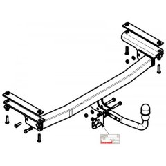 Фаркоп Volkswagen Teramont 2017- Oris 2157-A