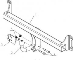 Фаркоп BMW X3/X4 (2010-2017/2014-2018) (AvtoS BM 03)