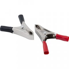 Зажимы &quot;крокодилы&quot;  10А 50мм 2шт(кр+черн) &quot;AUTOVIRAZH&quot; AV-010200