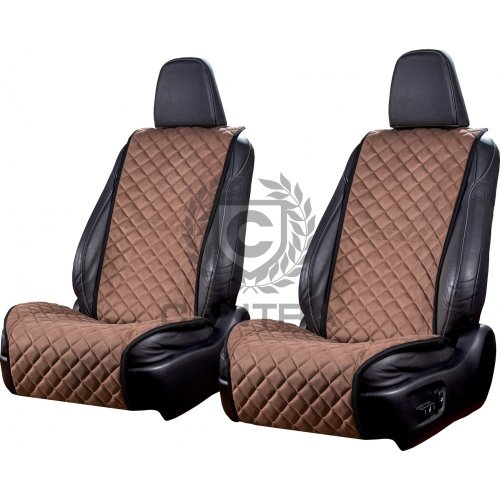 Накидки из алькантары, шоколадные CANTRA Wide, пара