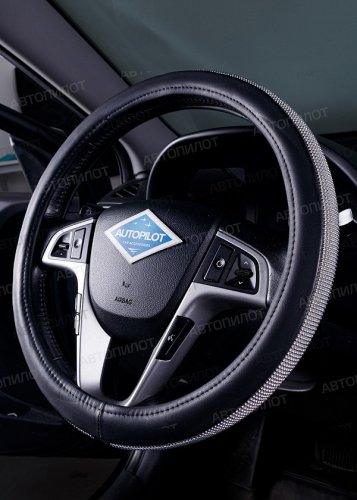 Оплетка руля Автопилот BLW-025 (кож/зам) Черный