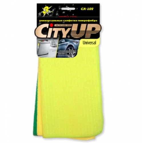 Салфетки CityUp CA-102  микрофибра (набор 3 шт 30*30см)