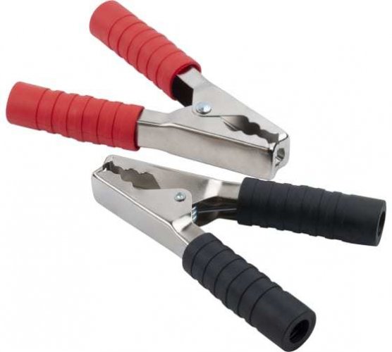 Зажимы "крокодилы" 250А 140мм 2шт(кр+черн) "AUTOVIRAZH" AV-010205