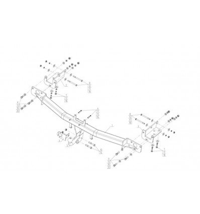 Фаркоп Hyundai ix55 2009-2012 AvtoS HY 35
