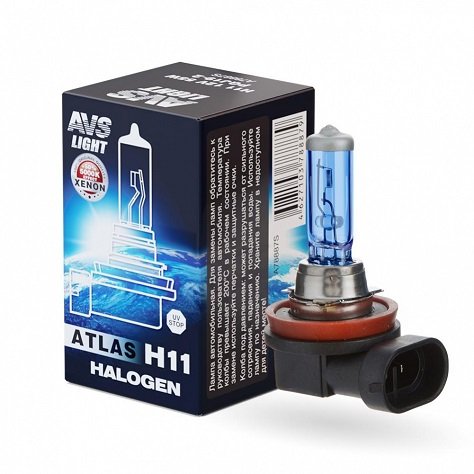 Лампа H11 12 v 55 w AVS Atlas 5000K