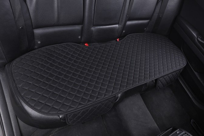 Накидки, квадраты Flax, лен, черный, комплект на весь салон