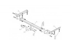 Фаркоп ВАЗ LADA VESTA SW, SW CROSS (2017-) (AvtoS VAZ-70)