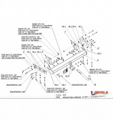 Фаркоп MITSUBISHI PAJERO V80/V90 07-н.в. (Y-026)