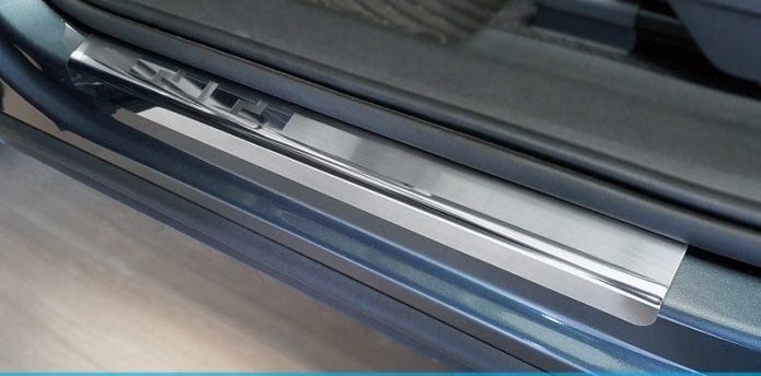 Накладки на пороги AluFrost Skoda Kodiaq с 2017- (08-0581)