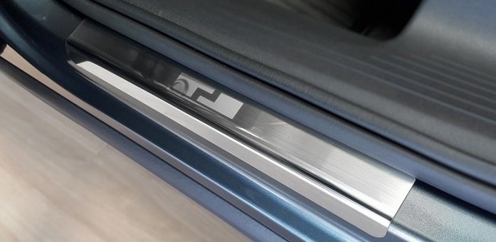 Накладки на пороги AluFrost Skoda Kodiaq с 2017- (08-0581)