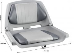 Кресло мягкое складное Easterner, серое/серое