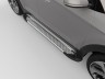 Пороги алюминиевые (Sapphire Silver) Hyundai Santa Fe (Хёндай Санта Фе) (2012-/2013-/2015-)