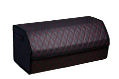 Органайзер в багажник Автопилот. Люкс (70*30*30) Черный, кр.строчка