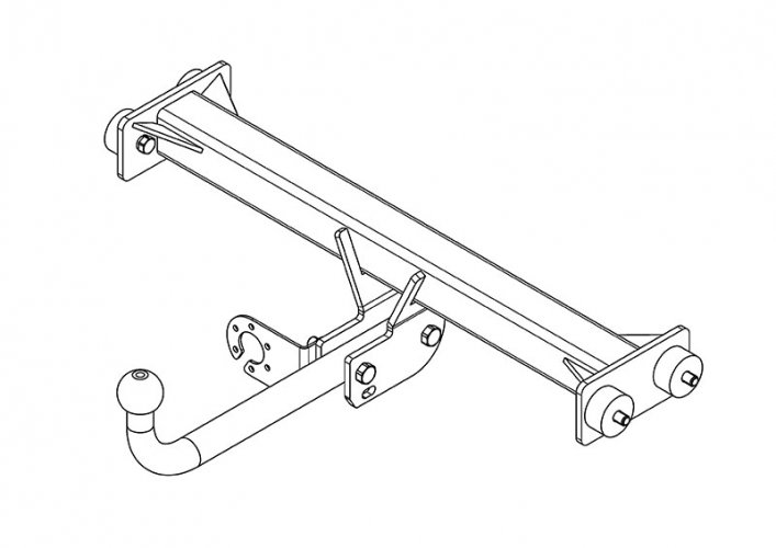 Фаркоп Volkswagen T4 1994-2003 AvtoS VW 17
