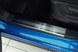 Накладки на пороги Avisa с загибом Mazda CX-5 с 2011 4шт. (2/27003)