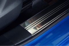 Накладки на пороги Avisa с загибом Mazda CX-5 с 2011 4шт. (2/27003)