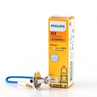 Лампа 12v H3 Philips Vision +30%