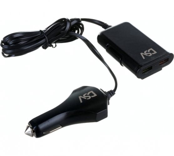 Зарядное устройство "DSV" 4 USB с проводом 1,8м R77008