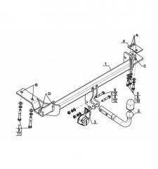 Фаркоп Land Rover Range Rover Evoque 2011-2019  Steinhof L-112