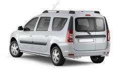 Рейлинги Усиленные (Серебристый муар) LADA Largus c 2012 PT Group