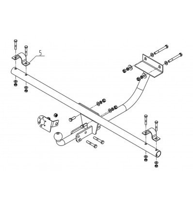 Фаркоп Lada 4х4, Urban 2014-2020 VAZ 63